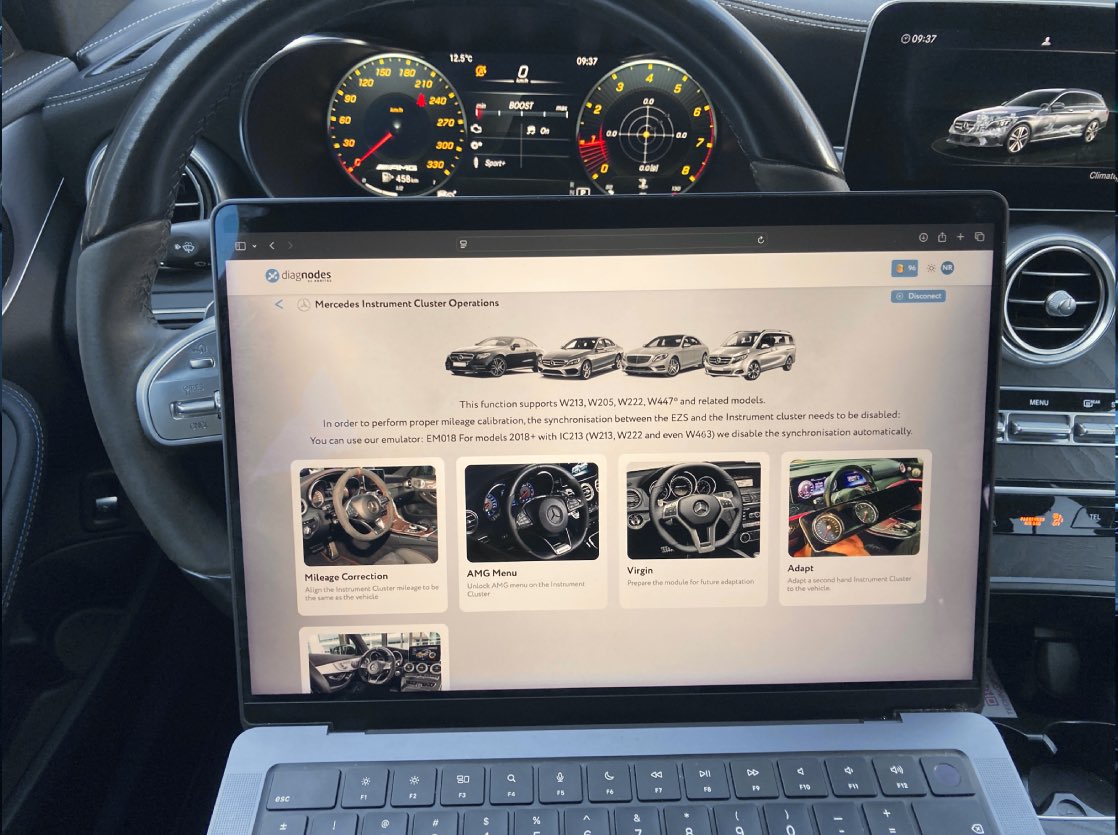 Correct mileage to match the original mileage of the vehicle